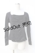 BPN / フロントレースカットソー M 黒 Y-25-09-13-043-GO-TO-SZ-ZY
