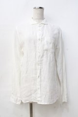 GOSTAR DE FUGA / リネンシャツ 44 白 Y-25-09-13-005-PU-TO-SZ-ZY