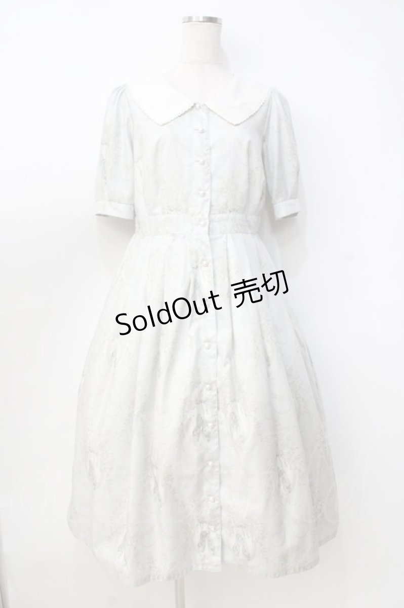 画像1: Melody BasKet / Arabesqueフロントボタンワンピース  ミント Y-25-09-13-051-LO-OP-SZ-ZT312 (1)