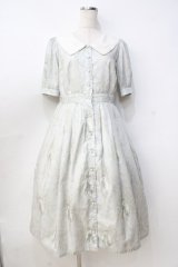 Melody BasKet / Arabesqueフロントボタンワンピース  ミント Y-25-09-13-051-LO-OP-SZ-ZT312