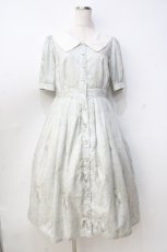 画像1: Melody BasKet / Arabesqueフロントボタンワンピース  ミント Y-25-09-13-051-LO-OP-SZ-ZT312 (1)