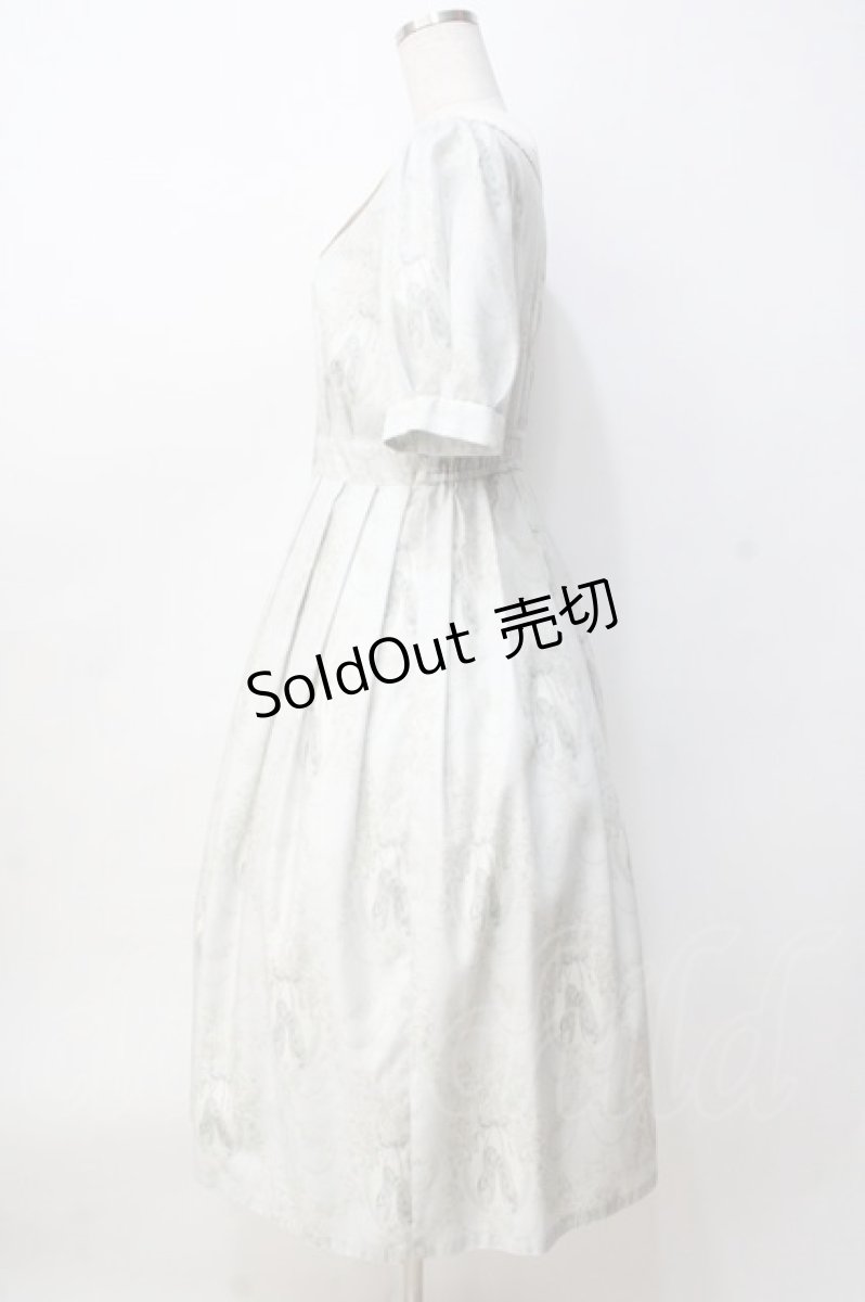 画像2: Melody BasKet / Arabesqueフロントボタンワンピース  ミント Y-25-09-13-051-LO-OP-SZ-ZT312 (2)