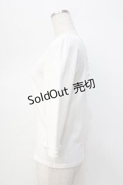 画像2: LODISPOTTO / スカラップビジューリブトップス M 白 Y-25-09-13-052-LO-TO-SZ-ZY