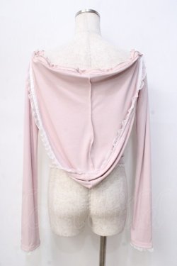 画像3: lilLilly / オフショルレースフーディトップス F ピンク Y-25-09-13-054-LO-TO-SZ-ZY