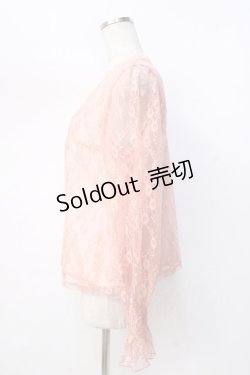 画像2: 【SALE】evelyn / 総レーストップス M ピンク Y-25-09-13-055-LO-SK-SZ-ZT510