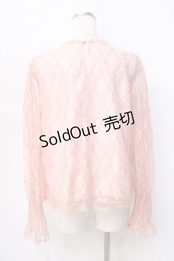 画像3: 【SALE】evelyn / 総レーストップス M ピンク Y-25-09-13-055-LO-SK-SZ-ZT510