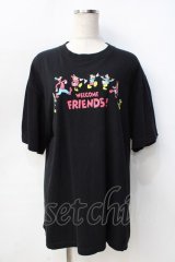 merry jenny / MICKEY MOUSE & FRIENDS T F ブラック Y-25-09-13-057-LO-TS-SZ-ZT389