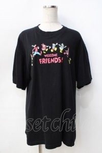 merry jenny / MICKEY MOUSE & FRIENDS T F ブラック Y-25-09-13-057-LO-TS-SZ-ZT389
