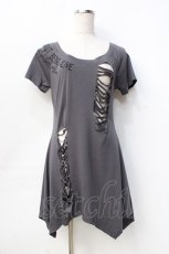 画像1: 【SALE】GHOST of HARLEM / ダメージロングカットソー F グレー Y-25-09-13-007-GL-TO-SZ-ZT233 (1)