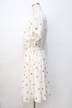 画像2: Ank Rouge / VintageRoseプリーツシフォンワンピース M アイボリー Y-25-09-13-066-CA-OP-SZ-ZT377