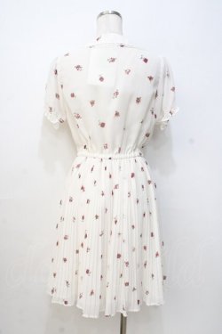 画像3: Ank Rouge / VintageRoseプリーツシフォンワンピース M アイボリー Y-25-09-13-066-CA-OP-SZ-ZT377