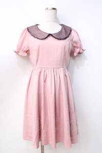 Ank Rouge / ファーブローチワンピース M ピンク Y-25-09-13-067-CA-OP-SZ-ZT377