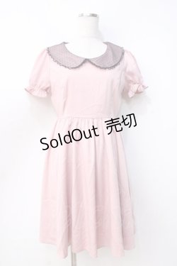 画像1: 【SALE】Ank Rouge / ファーブローチワンピース M ピンク Y-25-09-13-067-CA-OP-SZ-ZT377