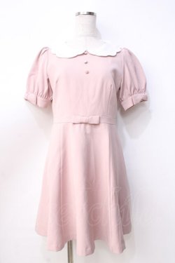 画像1: Ank Rouge / スカラップ衿ドーリーワンピース M ピンク Y-25-09-13-068-CA-OP-SZ-ZY