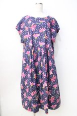 画像1: 【SALE】Jane Marple Dans Le Salon / Sun daisyタブリエドレス M 紺 Y-25-09-13-072-JM-OP-SZ-ZT326 (1)