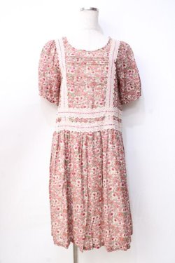 画像1: Jane Marple / Sweet Daisy Tunic ワンピース M ピンク Y-25-09-13-074-JM-OP-AS-ZY