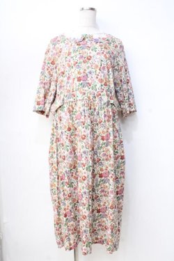 画像1: Jane Marple Dans Le Salon / Heirloom Flower embroideryカラードレス M アイボリー Y-25-09-13-075-JM-OP-SZ-ZY