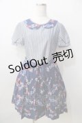 Jane Marple / キャンディトロンプイユワンピース M 紺 Y-25-09-13-084-JM-OP-AS-ZY