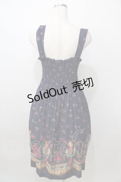 画像2: 【SALE】Jane Marple / マトリョーシカプリントジャンパースカート M 紺 Y-25-09-13-085-JM-OP-SZ-ZT326