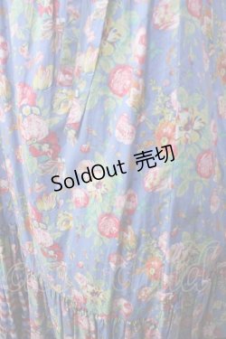 画像3: Jane Marple Dans Le Salon / Magical bouquetティアードドレス M ブルーグレー×ブルーチェック Y-25-09-13-086-JM-OP-SZ-ZT312