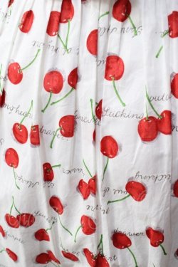 画像3: Jane Marple / Skipping cherries バックリボンドレス M ホワイト Y-25-09-13-089-JM-OP-SZ-ZY