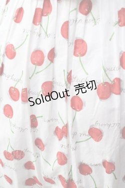 画像3: Jane Marple / Skipping cherries バックリボンドレス M ホワイト Y-25-09-13-089-JM-OP-SZ-ZY