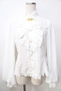 metamorphose / スタンドカラーairyフリルブラウス １ 白 Y-25-09-13-090-ME-BL-SZ-ZY