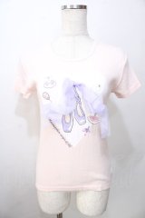 metamorphose / リトルバレリーナTシャツ M ピンク Y-25-09-13-091-ME-TO-SZ-ZT285