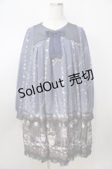 metamorphose / Star Rose　Aラインワンピース  紺 Y-25-09-13-092-ME-OP-SZ-ZY