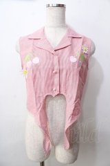 Swankiss / 3Dフラワー付チェリー刺繍シャツ F アカ Y-25-09-13-094-CA-BL-SZ-ZT107