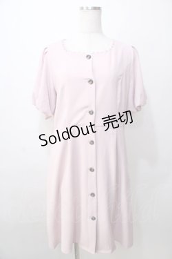 画像1: F&A / スクエアネックループピコ使いワンピース F ピンク Y-25-09-13-099-LO-OP-SZ-ZT356