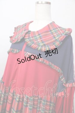画像3: HEIHEI / ジャージワンピース  赤チェック×紺 Y-25-09-13-101-PU-OP-SZ-ZY