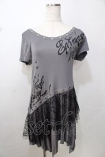画像1: 【SALE】GHOST of HARLEM / 蜘蛛の巣レース使いワンピ F グレー Y-25-09-13-103-GL-OP-SZ-ZT203 (1)