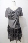 画像2: 【SALE】GHOST of HARLEM / 蜘蛛の巣レース使いワンピ F グレー Y-25-09-13-103-GL-OP-SZ-ZT203 (2)