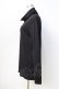 画像2: BPN FOR MEN / 編み上げハイネックカットソー M 黒 Y-25-09-13-010-GO-TO-SZ-ZY (2)