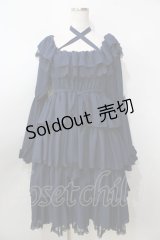 Vallee lys / Coquelicot dress (ミディアム)  ネイビー Y-25-09-13-107-GO-OP-SZ-ZY