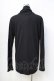 画像3: BPN FOR MEN / 編み上げハイネックカットソー M 黒 Y-25-09-13-010-GO-TO-SZ-ZY (3)