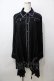 画像1: ALGONQUINS / 襟刺繍ヘイレムシャツワンピース F 黒 Y-25-09-13-112-AL-OP-SZ-ZY (1)