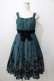 画像1: Victorian maiden / ローズフロッキーシフォンドレス  グリーン Y-25-09-13-114-CL-OP-SZ-ZY (1)