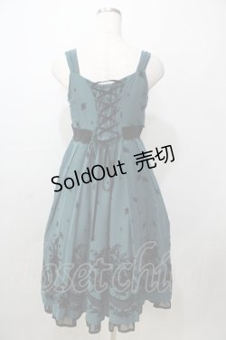 画像2: Victorian maiden / ローズフロッキーシフォンドレス  グリーン Y-25-09-13-114-CL-OP-SZ-ZY