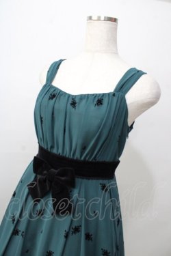 画像3: Victorian maiden / ローズフロッキーシフォンドレス  グリーン Y-25-09-13-114-CL-OP-SZ-ZY