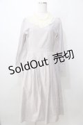 an another angelus / レースヨークストライプロングワンピース F ネイビー Y-25-09-13-115-CA-OP-SZ-ZY