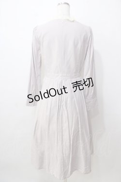 画像2: an another angelus / レースヨークストライプロングワンピース F ネイビー Y-25-09-13-115-CA-OP-SZ-ZY