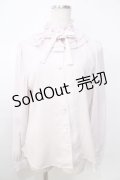 Ank Rouge / フリルカラーブラウス M ピンク Y-25-09-13-117-CA-BL-OW-ZY