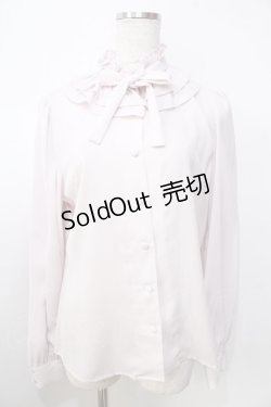 画像1: Ank Rouge / フリルカラーブラウス M ピンク Y-25-09-13-117-CA-BL-OW-ZY