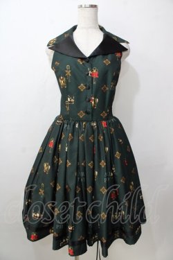 画像1: ATELIER PIERROT / Royal Crownベストワンピース  グリーン Y-25-09-13-121-EL-OP-SZ-ZY
