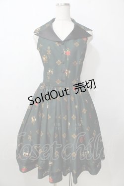 画像1: ATELIER PIERROT / Royal Crownベストワンピース  グリーン Y-25-09-13-121-EL-OP-SZ-ZY