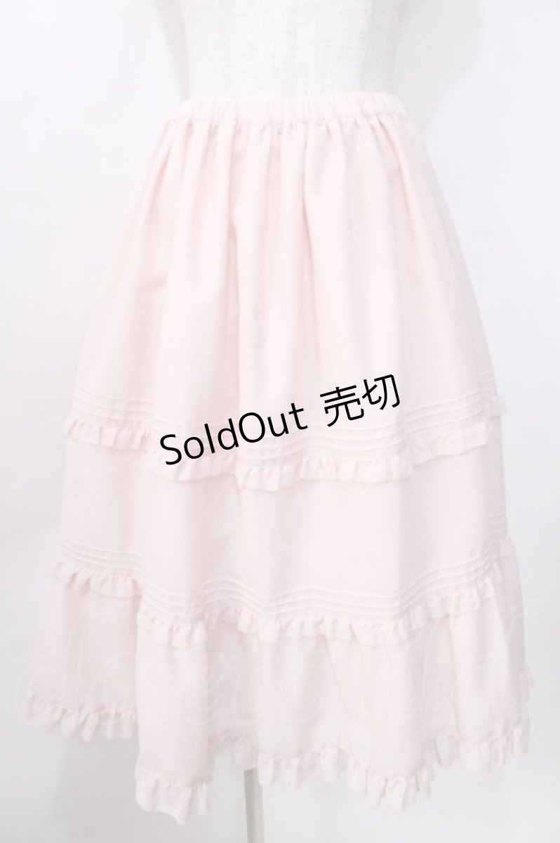 画像1: 【SALE】Melody BasKet / Bon Voyageスカート  ピンク Y-25-09-13-124-LO-SK-SZ-ZT312 (1)