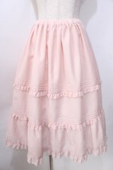 Melody BasKet / Bon Voyageスカート  ピンク Y-25-09-13-124-LO-SK-SZ-ZT312