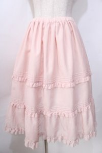 Melody BasKet / Bon Voyageスカート  ピンク Y-25-09-13-124-LO-SK-SZ-ZT312